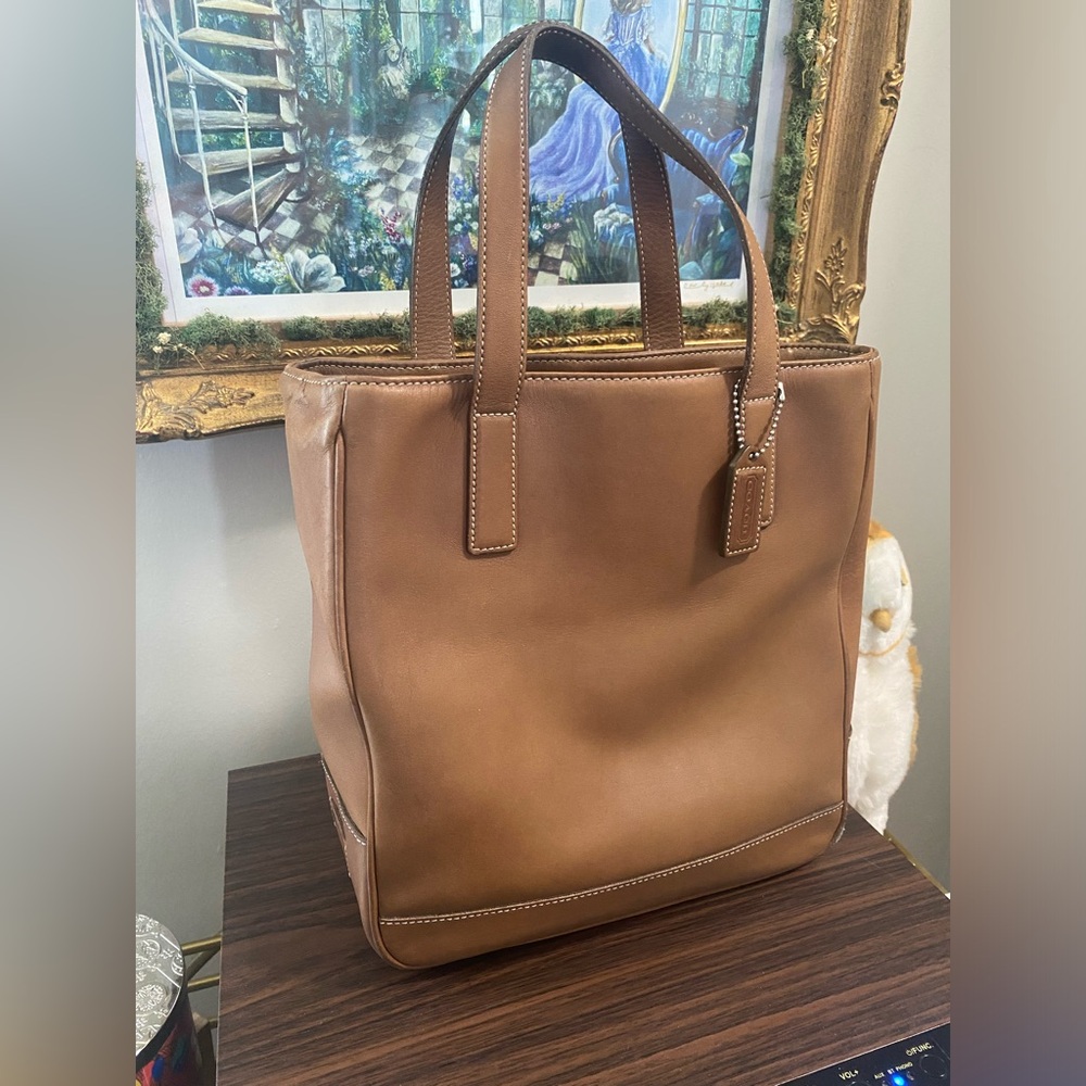 Vintage Coach Hampton tote bag 7787 British Tan